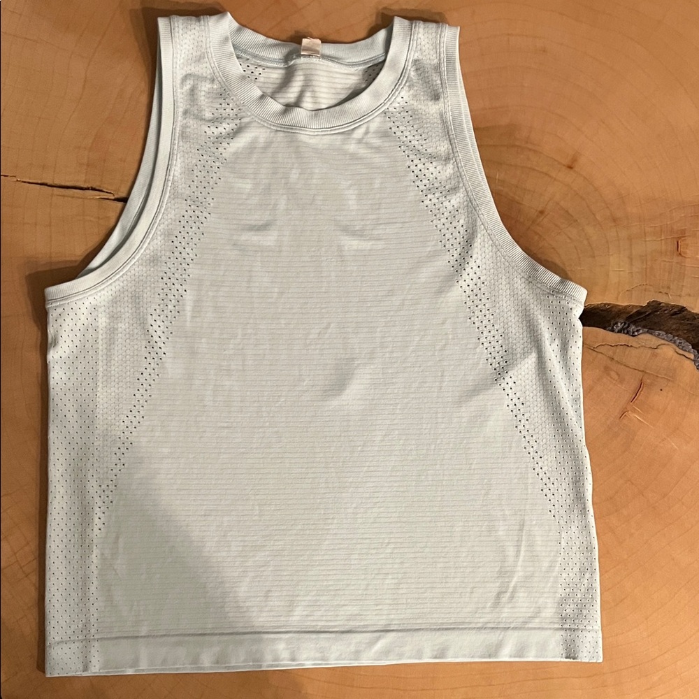 Lululemon Athletica Light Blue Sleeveless Top